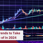 Red + White Blog Title Graphic "5 Digital Trends to take Advantage of in 2024"